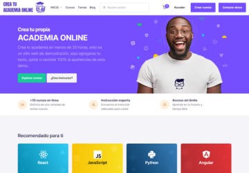 Plataforma de Academia con Tutor LMS